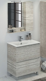 Comforty Мебель для ванной Верона 75 дуб белый – фотография-1